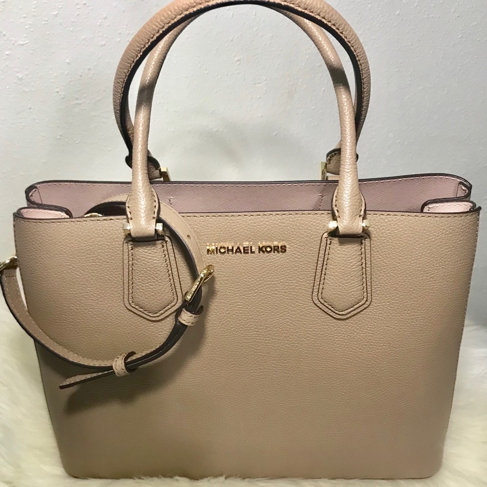 BRAND NEW Michael Kors Adele Mercer Large Satchel - Picture 1 of 6